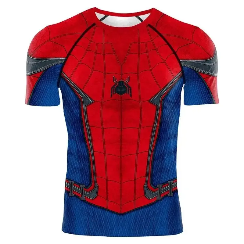 TEBELK Compression Shirt Super Hero