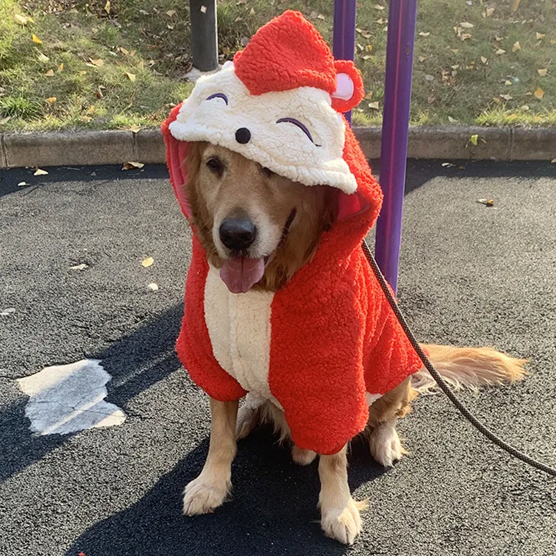 Tiger Panda and Fox Hoodies Dog Costumes