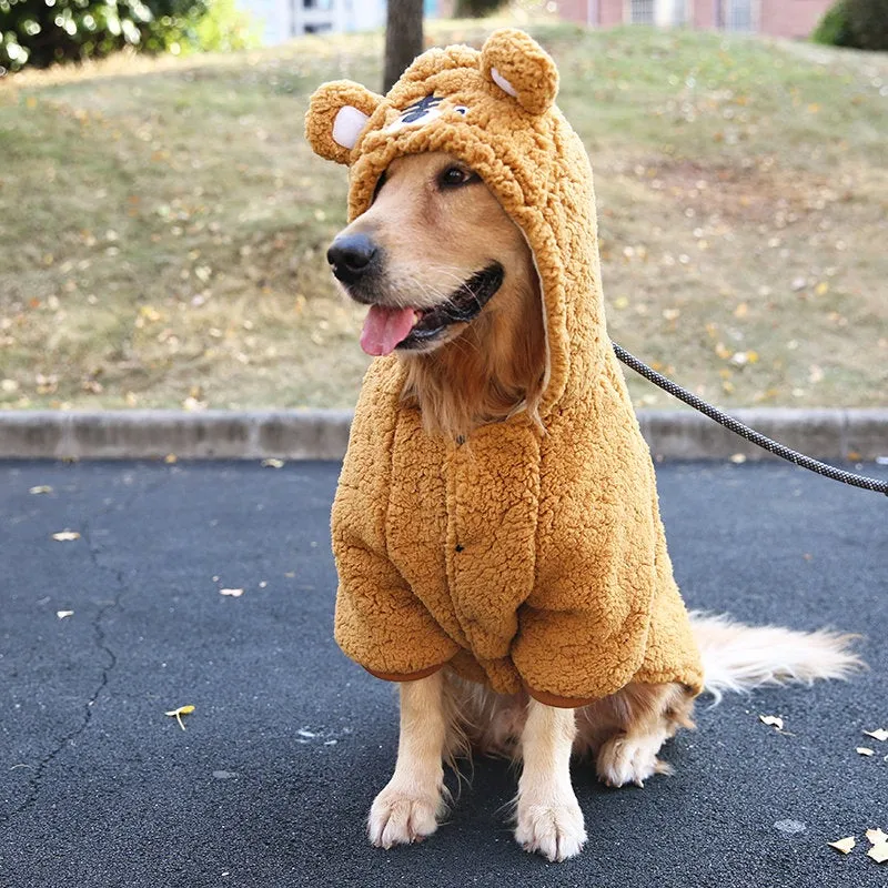 Tiger Panda and Fox Hoodies Dog Costumes