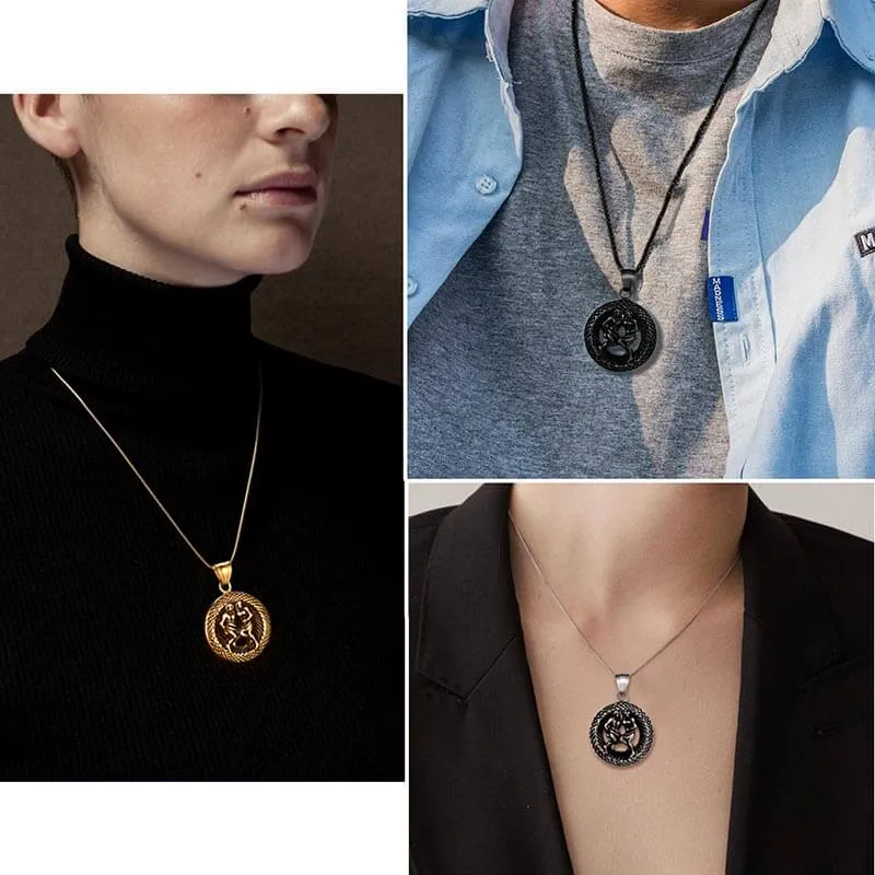 Tokyo Mart Men Zodiac Gemini Necklace Pendant Star Sign Constellation Jewelry Women Boys Girls Birthday Gift