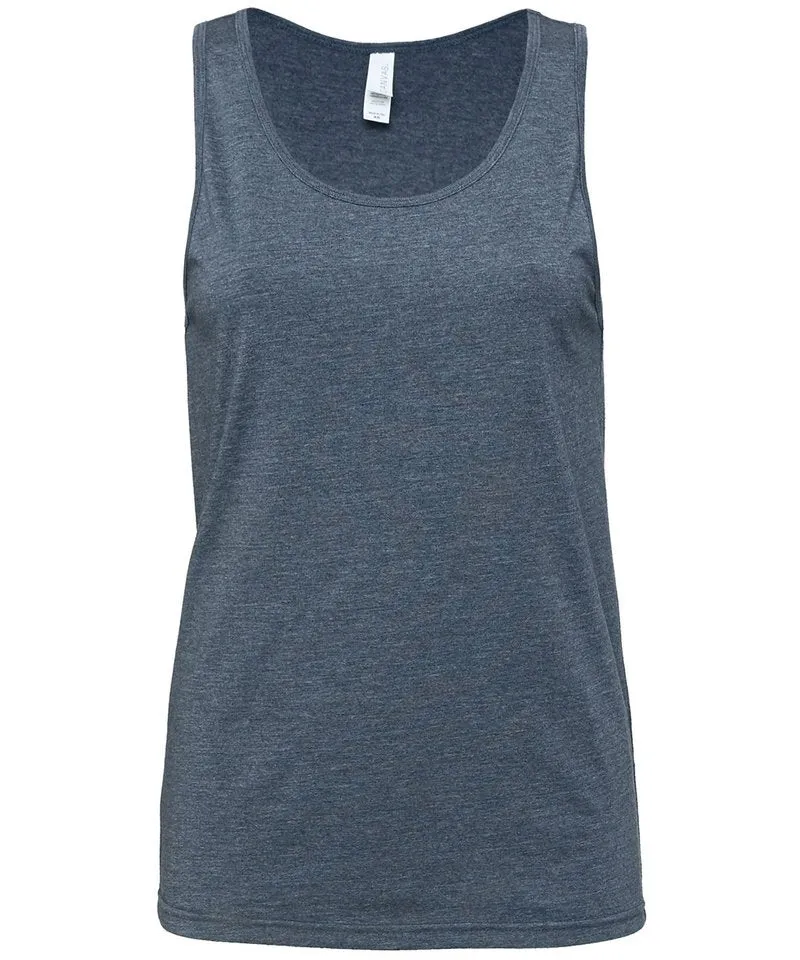 Unisex Jersey tank top | Heather Navy