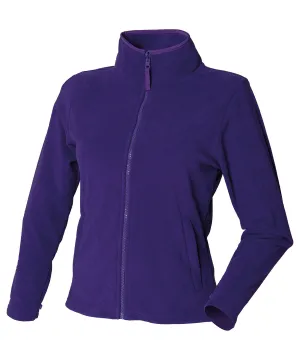 Womens microfleece jacket | Purple