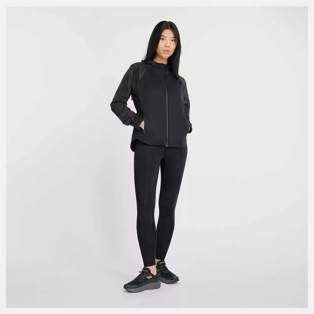 Womens Reflective Woven Jacket - Blacktop