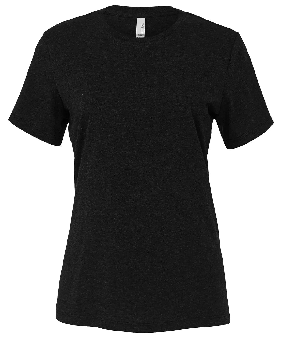 Womens relaxed Jersey short sleeve tee | Black Heather