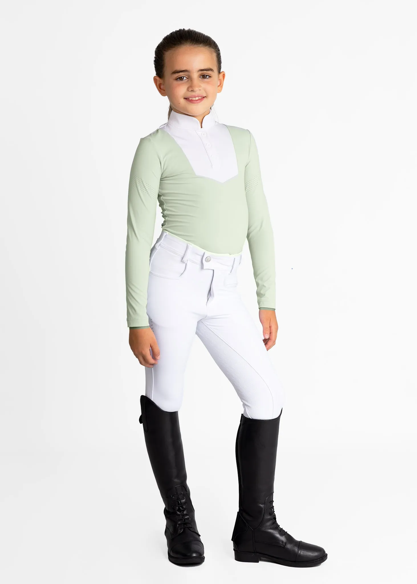 YR Sienna Long Sleeve Show Shirt (Sage Green)