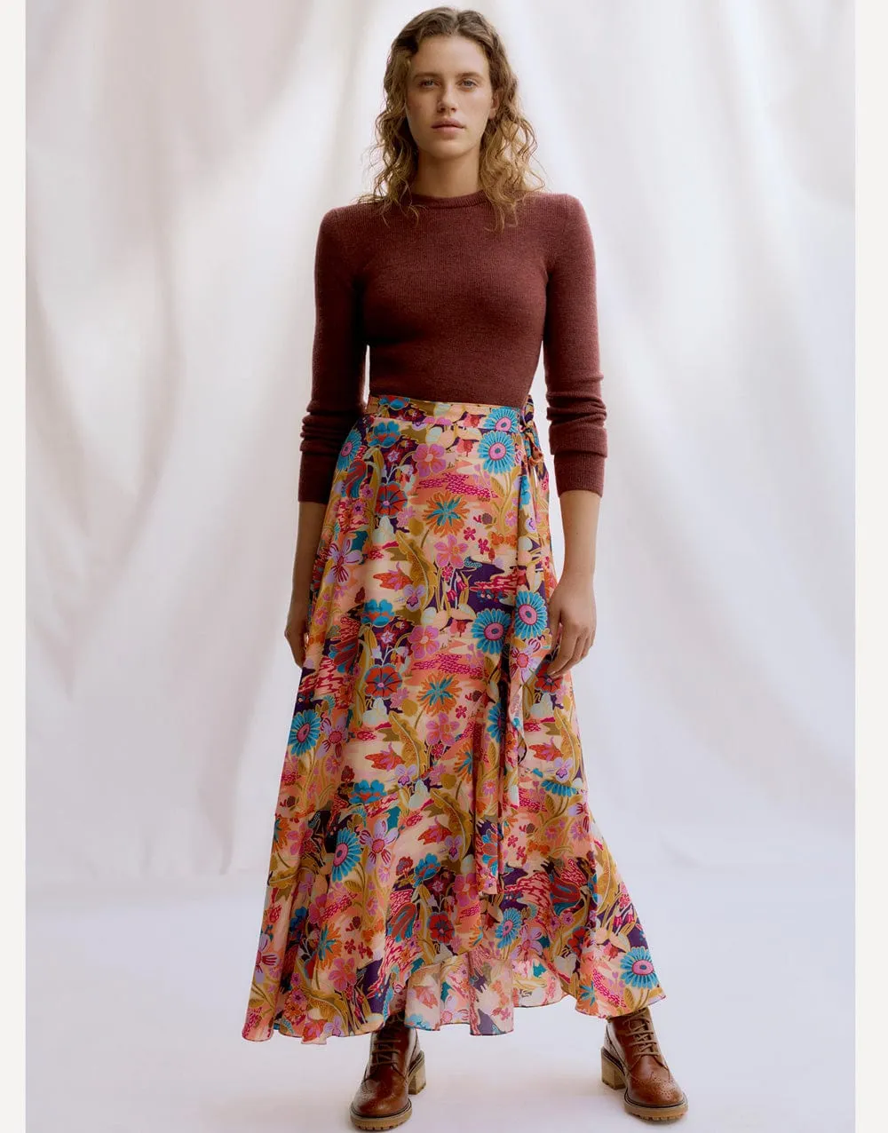 Zina Wrap Skirt Sewing Pattern, Liberty Fabrics